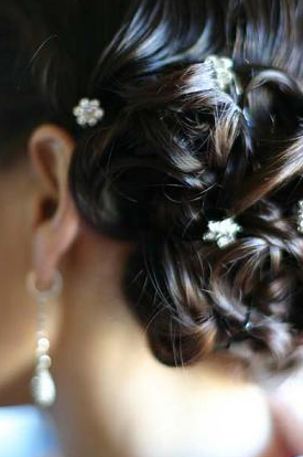 vermont wedding hair